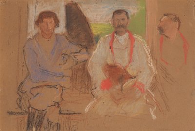 Błażej Czepiec and Franciszek Ptak in the Chamber in Bronowice by Włodzimierz Tetmajer